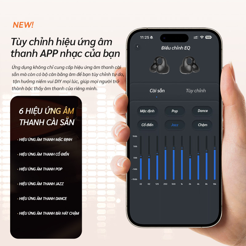 Bluetooth 5.4 Giảm Tiếng Ồn Tai Nghe Không Dây Trong Tai Thoải Mái Âm Thanh Stereo Độ Phân Giải Cao Gọi Tương Tự Tất Cả Điện Thoại Android iOS