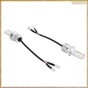 Bộ đèn pha LED siêu sáng 2X H3 100W 10000LM Bóng đèn DRL sương mù 6000K Trắng