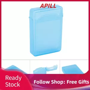 apill 3,5 inch Vỏ cứng Hộp lưu trữ SSD Chống tĩnh điện Chống sốc chống bụi cho nhãn đĩa Cảnh áp dụng: Văn phòng tại nhà (Xanh lam)