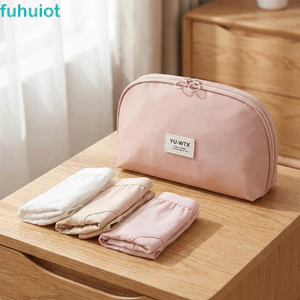 Túi đựng đồ lót FUHUIOT, Dụng cụ sắp xếp trang phục thân mật dung tích lớn di động, Túi đựng đồ du lịch có khóa kéo Túi đựng áo ngực nhẹ chống thấm nước Kỳ nghỉ