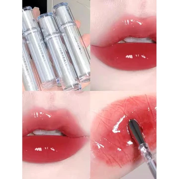Cửa trần trụi!Judydoll Judydoll Ice Iron Lip Glaze 12 Water Gloss 14 Mirror 13 Màu mơ hồ khỏa thân Không dễ dính Cup Son bóng
