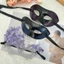 Mặt nạ ren nửa mặt CODECOVED, Mặt nạ bướm phong cách quyến rũ nhiều màu, Đá giả Cosplay lạ mắt Mặt nạ hóa trang lễ hội trang điểm