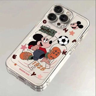 Ốp Điện Thoại Trong Suốt Phong Cách Mới Hoạt Hình Chơi Bóng Đá Qiqi Thích Hợp Cho iPhone 12 13 14 15 Promax 16 17 Promax xr xs 11promax 12promax 13pro 14pro Ốp Chống Sốc Linh Hoạt