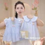 Đầm mùa hè cho bé gái VN, Hồng, In hình hoạt hình dễ thương, không tay, Cotton, Thích hợp để chơi thường ngày, Thích hợp cho bé gái sơ sinh.