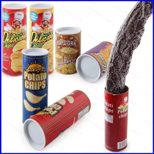 SQ3 Lừa Khoai Tây Chip Có Thể Nhảy Rắn Mới Lạ Trò Đùa Halloween Prank Sốc Bật Lên Giả Mô Phỏng Rắn Lừa Đồ Chơi QS3