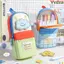 VVDZA Phim Hoạt Hình Bút Chì, Vải Hoạt Hình Miếng Dán Học Sinh Văn Phòng Phẩm, Dễ Thương Túi Trước Tay Cầm Thiết Kế Dây Kéo Bút Túi Đồ Dùng Học Tập