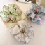 XUAN Thời Trang Hàn Quốc Hoa Scrunchies Nữ Cô Gái Tóc Co Giãn Dây Cao Su Phụ Kiện Buộc Tóc Vòng Dây Mũ Đội Đầu VN