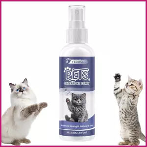 Xịt huấn luyện mèo 50ml Tự nhiên Huấn luyện đắng Bảo vệ nội thất Cat Bitter Spray cho thảm Couch shopidaevn