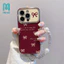 Ốp điện thoại iPhone, phù hợp với iPhone XR 16 11 12 13 14 15 PRO MAX 14 15 16 PULS, họa tiết ruy băng đỏ lễ Phục Sinh,