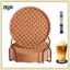 B & N Uliekhy 6 Miếng Đế Lót Ly Uống Silicon Có Giá Đỡ Kim Loại Cốc Coaster Cho Đồ Uống Coaster Thấm Hút Bảo Vệ Đồ Nội Thất Từ Damag.