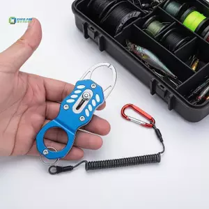 Kẹp môi câu cá nhỏ gọn có dây buộc đính kèm bằng thép không gỉ để xử lý cá tối ưu mới