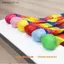 SRVN Rainbowet Ball Đuôi Mềm 65cm Bóng Chơi Ngoài Trời Trong Nhà Ném Bóng Nhận Bóng Công Viên Thể Thao Thư Giãn Phối Hợp Bóng Tập Luyện.