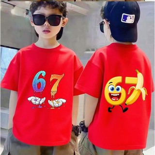 COD✅ (Hồ Chí Minh)-67 Áo phông in nhân vật số nguyên tố！Áo phông trang phục nam trẻ cho mùa hè✨-10
