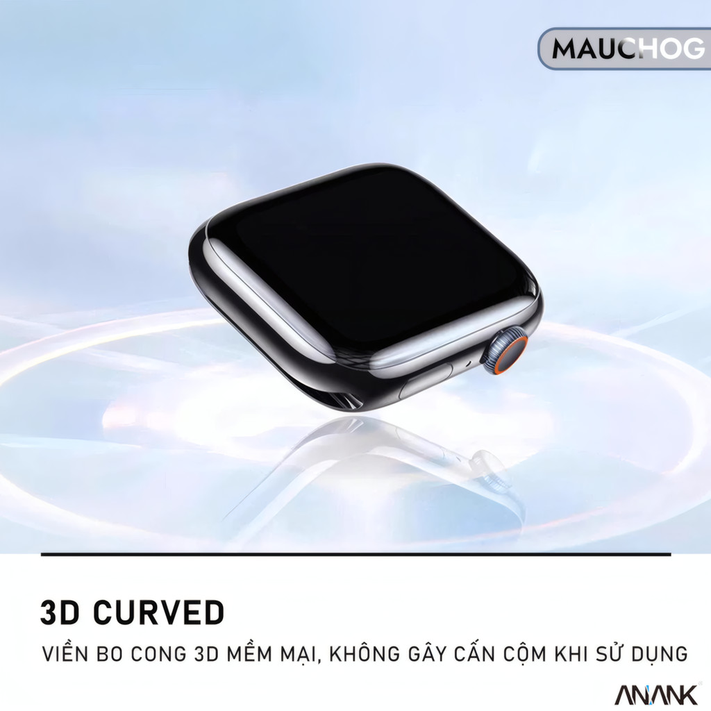 Cường Lực Anank Cao Cấp Siêu Mỏng Cho Đồng Hồ Apple Watch 38mm 40mm 41mm 42mm 44mm 45mm 46mm 49mm