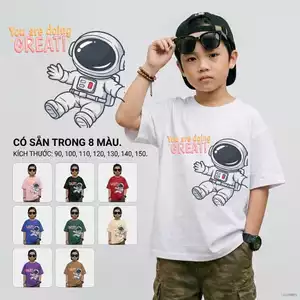 Áo phông trẻ em in hình hoạt hình, bé trai lớn, mềm mịn, dễ phối đồ