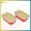 BVY 2 Cái Hộp thiếc Mini rỗng hình chữ nhật bằng kim loại Hộp đựng thực phẩm kín có nắp vòng kéo Hộp lưu trữ tổ chức nhỏ đa năng.