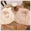 JRP Mới Dễ Thương Gấu Tai Mũ Khăn Găng Tay Bộ Mùa Đông Nữ Beanies Mũ Ấm Áp Thường Ngày Sang Trọng Mũ Thường Ngày Chắc Chắn Lông Cừu Cô Gái Kawaii Hiện Tại JRP