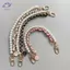 HFTOY Vintage Túi Ngọc Trai Dây Đeo Cho Túi Xách Dây Xích Hai Lớp Ngọc Trai Điện Thoại Dây Ví Tinh Tế Thay Thế Tay Cầm Túi Phụ Kiện ~