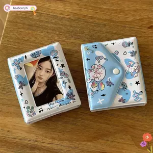 Giá đỡ Photcard BEABOUT, Album ảnh 3 in Y2K Kpop, Màn hình thẻ Cừu Xanh trắng Thẻ bảo vệ Star Chaser