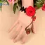 Kudosation Thời Trang Gothic Gothic Gothic Retro Vintage Hoa Ma Cà Rồng Dép Hoa Hồng Ren Vòng Tay Đẹp