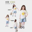 Mùa Hè Bé Gái Tay Ngắn In Hình Áo Thun Trẻ Em Rời Áo Quần Áo Vừa Lớn Trẻ Em Cotton Nguyên Chất