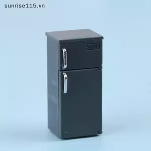 SRVN 1 Chiếc Nội Thất Nhà Búp Bê Mô Hình Tủ Lạnh Nhựa Màu mini.
