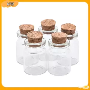 VFZ 10 Chiếc Mini Kính Chúc Chai Có Nút Chai Trang Sức Hạt Hộp Đựng DIY Trang Trí Louislifecool
