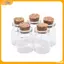 VFZ 10 Chiếc Mini Kính Chúc Chai Có Nút Chai Trang Sức Hạt Hộp Đựng DIY Trang Trí Louislifecool