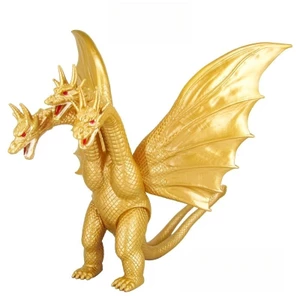 Rồng ba đầu Ghidorah Monster Ultraman Mô hình cao su mềm Búp bê Búp bê cơ khí Ghidorah Chiều cao 16cm