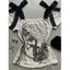 Milyfashion Skull Print Retro Áo thun ngắn tay một vai Niche Ren hẹp Shou