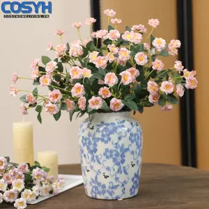 <cosyh>Faux Flower Bouquet Bendable Wire Stems Flexible Stem Wire Full Vibrant Blooms
