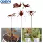 <cosyh>5PCS Rusty Insect Decorative Stakes for Garden Outdoor Iron Animal Decoration