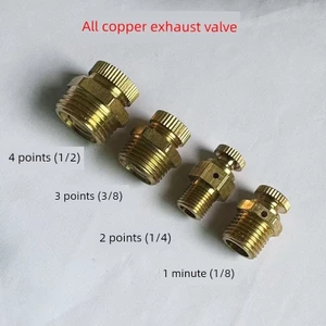 Tất cả bằng đồng Van xả bằng tay Máy bơm nước Van xả chuyên dụng Van thoáng khí Van khí lạnh Phụ kiện van khí
