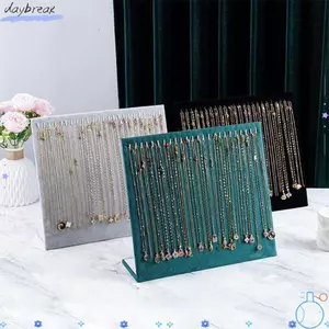 Kệ trưng bày vòng cổ DAYBREAK, Giá trưng bày vòng tay Flannel bằng gỗ, Giá trưng bày vòng tay treo lớn 12 / 24 hữu ích