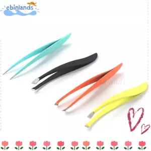 Kẹp tẩy lông EBINLANDS, Kẹp chuối bằng thép không gỉ Nhíp lông mày, Dụng cụ cắt tỉa Lông mi Nối mi Nhíp Loại bỏ râu Slanted Đầu nhọn Làm móng tay