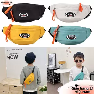 Túi đeo ngực trẻ em NORDICLIFE, Gói Fanny chống nước có dây kéo, Túi thắt lưng siêu nhẹ chống mài mòn dung tích lớn