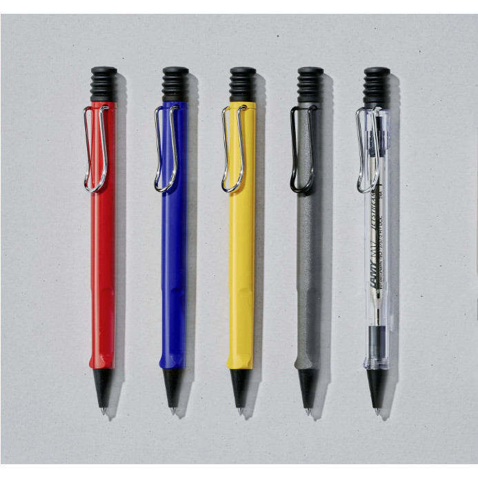LAMY safari JETSTREAM INSIDE But Bi/0.7mm Muc Den/5 Mau/Thiet Ke Duc Muc Jetstream Nhat Ban