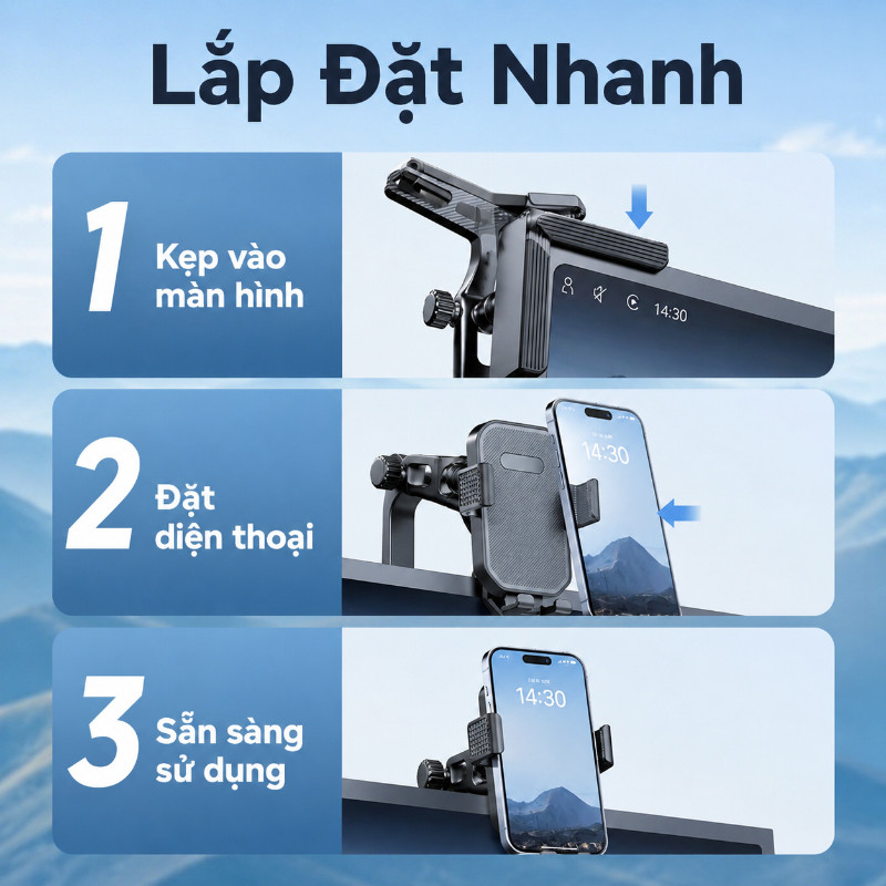 Giá Đỡ Điện Thoại Ô Tô Chống Rung - Trọng Lực Thông Minh, Tương Thích Cảm Ứng, Cho Xe Điện & Xe Hiện Đại