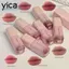 YICA Lip Makeup, 2.5g Satin Matte Lip Gloss, Son môi dạng lỏng kết cấu kem dưỡng ẩm lâu trôi cho bé gái nữ