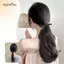 AqToCna Tóc Giả Đuôi Ngựa Nữ Lê Hoa Uốn Băng Hơi Xoăn Đuôi Ngựa Bím Tóc Giả Thời Trang Tự Nhiên Đuôi Ngựa Tóc Giả AqToCna