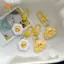 CANAMEK Dễ Thương Trứng Săn Trộm Mặt Dây Chuyền Phô Mai Ngộ nghĩnh Móc Khóa Hoạt Hình Kawaii Mô Phỏng Thực Phẩm Móc Chìa Khóa Đồ Chơi Trẻ Em Quà Tặng Khuyến Mãi CSF