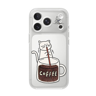 Mèo cứu sống bằng cà phê ỐP đIệN ThoạI Cho IPhone 17 15 14 13 12 11 Promax, XR XS MAX 16PRO 16 Plus ốP Silicon TPU MềM T