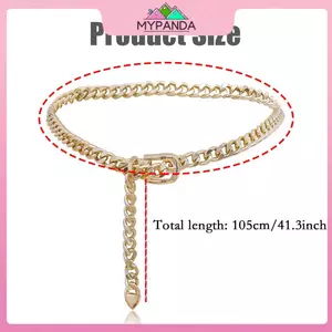 MYPANDA 1 Dây Xích Nữ Dây Xích Kim Loại Dây Xích Thắt Lưng Đầm Thắt Lưng Kim Loại Có Thể Điều Chỉnh.