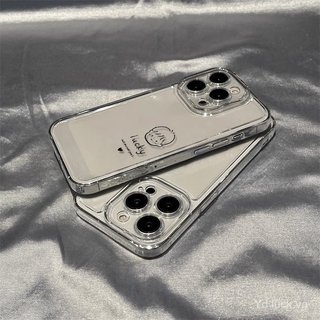 Ốp điện thoại trong suốt hình cặp đôi Avatar vui nhộn dành cho iPhone 17promax / 13pro / 16pro / 12 / 11pro / xs / 14plus Vỏ chống sốc