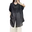 Áo Sơ Mi Tay Ngắn Vải Lanh Cotton Giữa Chiều Dài Nghệ Thuật Retro Cổ POLO Thêu Top Phù Hợp Với Quần Áo Nữ Rộng 5.26