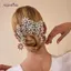 AqToCna Thời Trang Kim Cương Giả Hoa Kẹp Tóc Cô Dâu Cưới Phụ Kiện Tóc Cho Nữ Cô Dâu Kẹp Tóc AqToCna