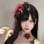 Gothic Gothic Hoa Hồng Top Mũ cos Ảnh Trang Trí Đạo Cụ Cô Dâu Mũ Đội Đầu Khóc Máu Hoa Hồng Tối Series 5.26
