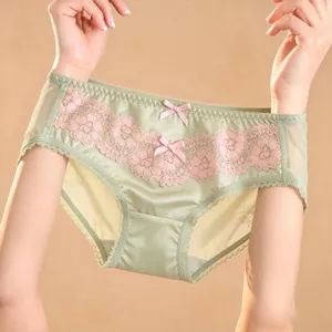 Quần Lót Ren Nữ Gợi Cảm Giữa Eo Thoáng Khí Lưới Bé Gái Quần Đùi