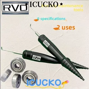ICUCKO Fishing Reel Bearing Tool, Công cụ kiểm tra sửa chữa quay vòng bi, Công cụ sửa chữa dụng cụ câu cá Dụng cụ kiểm tra loại bỏ bánh xe Dụng cụ kiểm tra làm sạch cờ lê Dụng cụ phục vụ cuộn dây