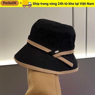 Mũ xô POCKETN, Vành rộng bảo vệ mặt cho nữ Mũ chống nắng, Mùa xuân mùa hè khô nhanh Mũ chống nắng nhẹ Du lịch